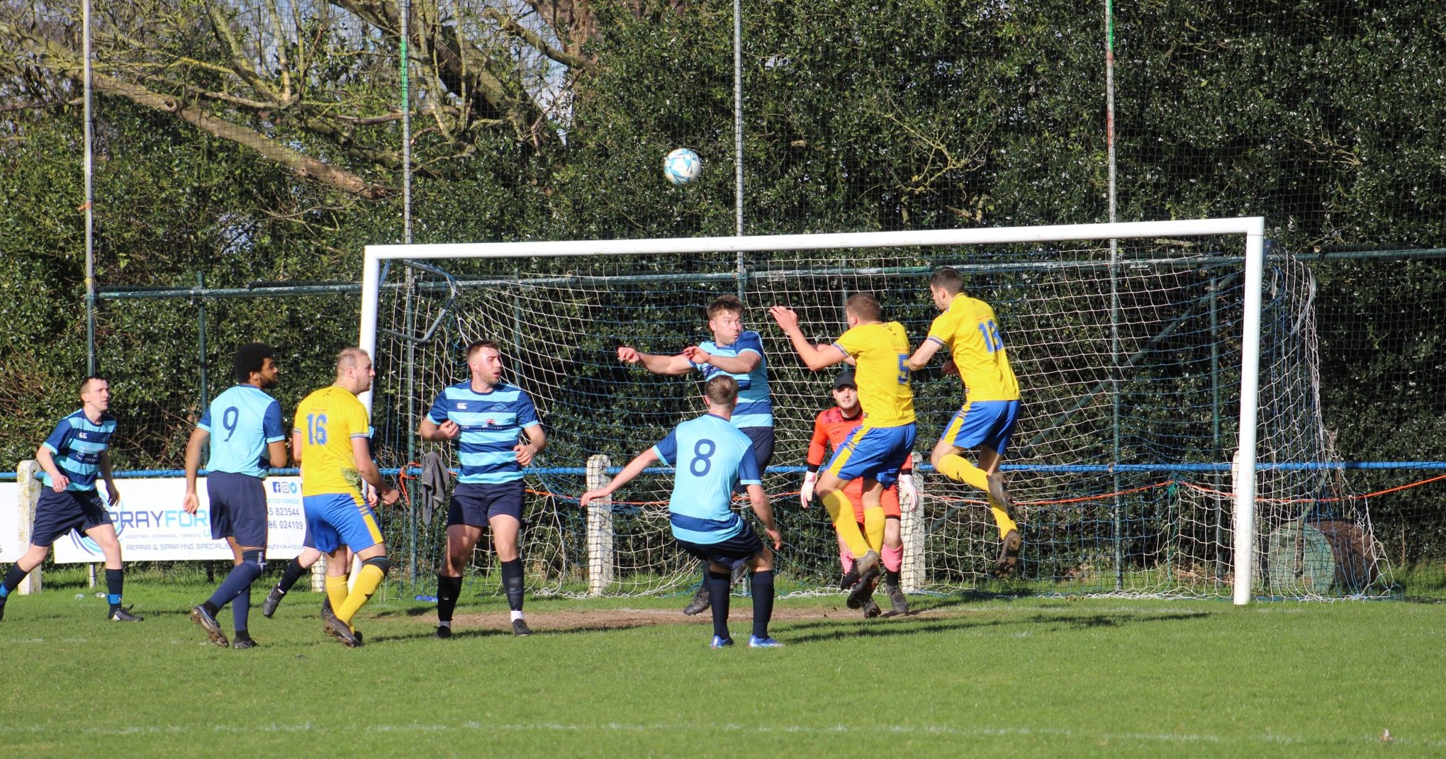 Sutton Bonington FC playing against Desford & Caterpillar FC Reserves